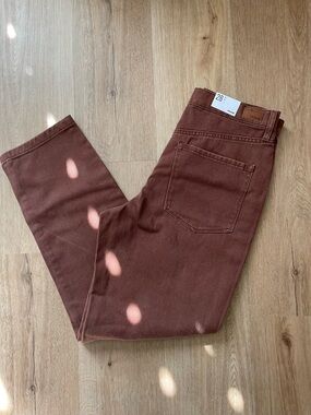 RSQ Women's Boyfriend Jeans in Rust Brown
